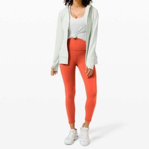 LULULEMON Wunder Train HR Tight 25” Orange Leggings High Waisted Size 2 NWT‎ $98